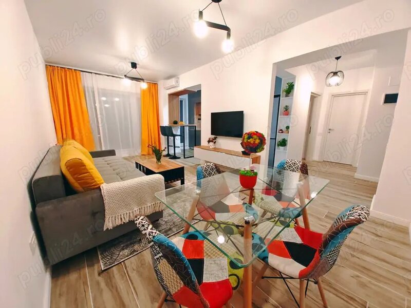 Pipera, apartament 2 camere nou, Ambiance Residence, mobilat & utilat modern